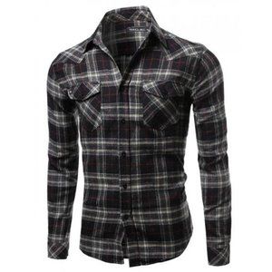 Hawks Bay Mens Long Sleeve Plaid Flannel Shirt Button Up Tartan Buffalo